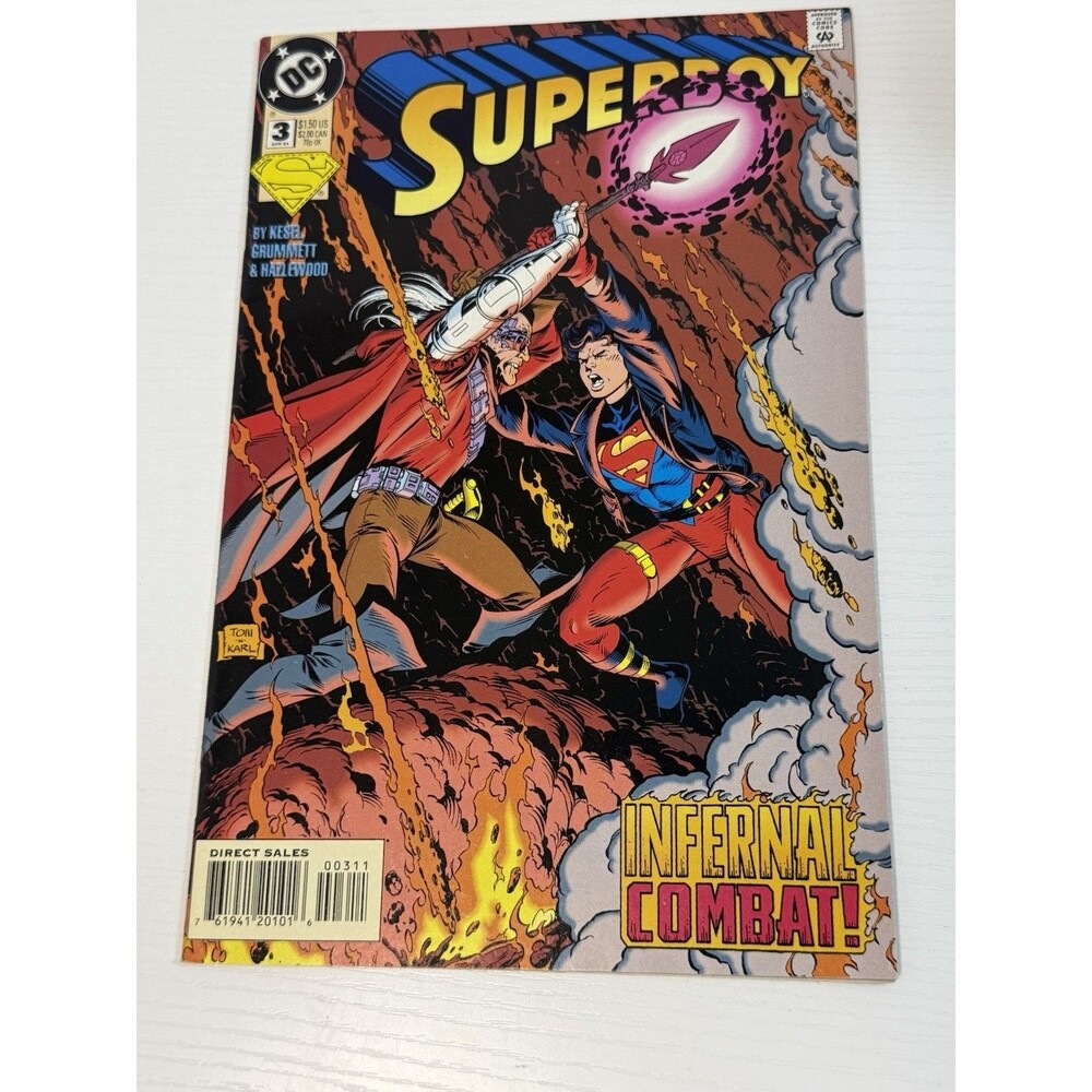 SUPERBOY #3, 3rd Series, April 1994, DC Comics, NM- CONDITION, Infernal Combat